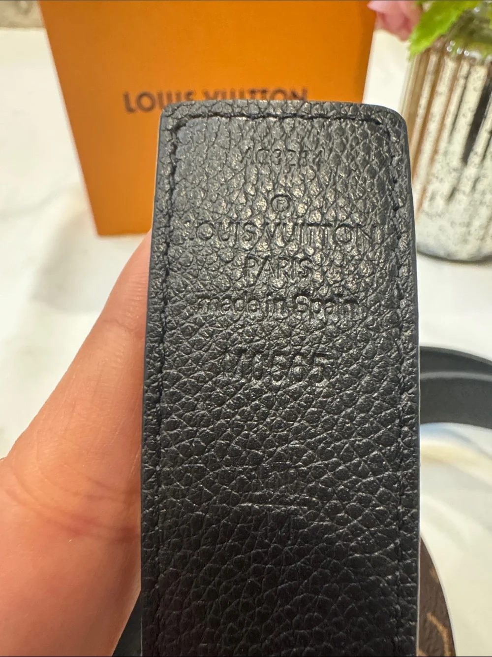 Louis Vuitton Brown Monogram LV Buckle Belt
